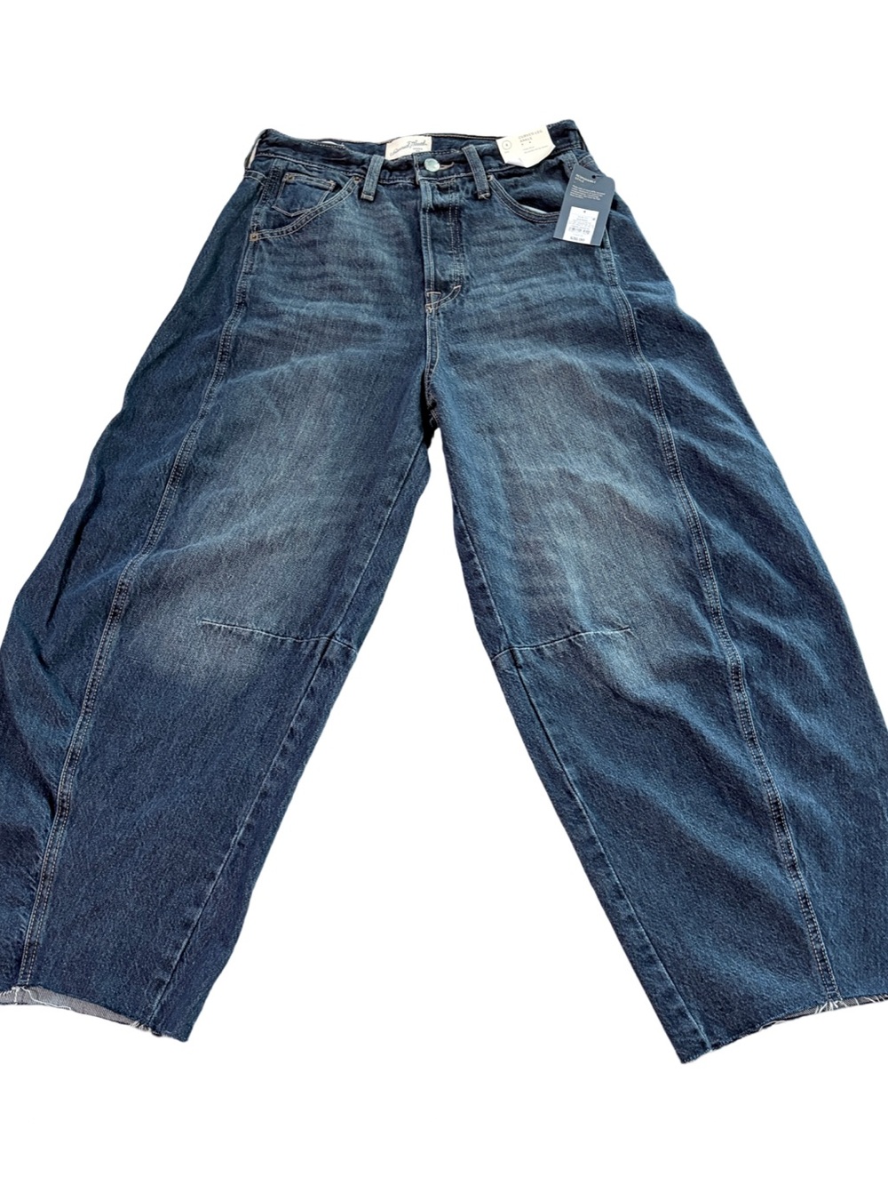NWT Universal Thread Curved Leg Barrel Jeans High Rise Crop Ankle Size 4 - Picture 5 of 12